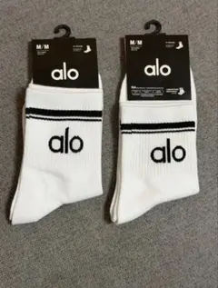 alo yoga ソックス 2足セット