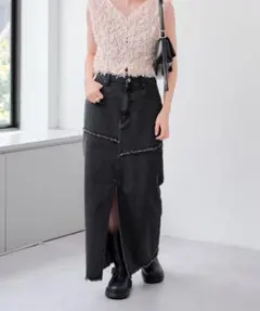 Kastane デニムロングスリットスカートのサムネイル