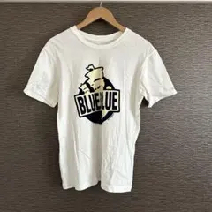 BLUE/BLUE ロゴプリント Tシャツ ホワイト