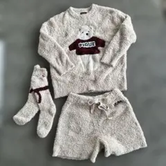 ジェラートピケ人気完売品ルームウェア美品クマ柄セットアップ 2025年最新】ジェラートピケ パジャマ くまの人気アイテム