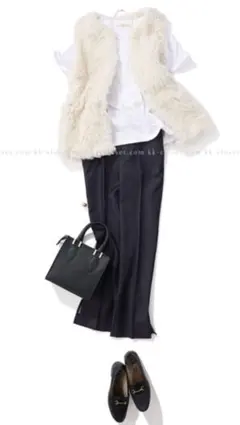 ジレ ファーコート