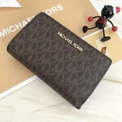 ★新品 MICHAEL KORS 折り財布 ブラウン 二つ折り財布