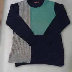 DECOY デコイパネルデザイン 長袖ニットセーター Mサイズ