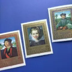 4844 リヒテンシュタイン 1985年 王室画廊 歴史の肖像画 エンボス 3種