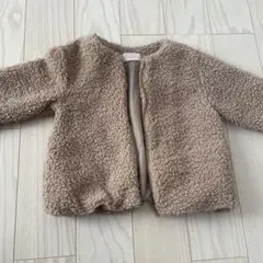 ベージュ ボア アウター