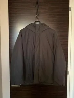 【美品】UNIQLO U パフテックボリュームパーカ L ダークグレー