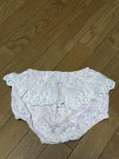 tete a tete バースデイ　花柄レース付きパンツ 70-80cm