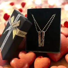 ペアネックレス お揃い カップル 記念日 プレゼント ギフトBOX入り