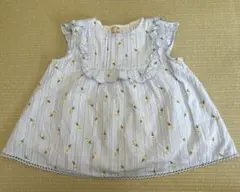 petit main プティマイン　アイス柄　トップス水色　90cm