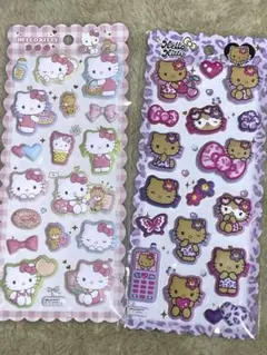 【国内正規品】サンリオ　ハローキティ　日焼けキティ　マシュマロシール2枚セット