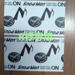 SnowMan Dome Tour 2025-2026 ON 半券2枚　福岡