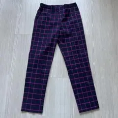【10日まで出品予定】UNIQLO KIDS XL チェック柄 長ズボン
