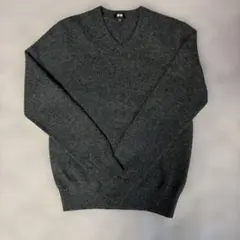 ユニクロ カシミヤ100% セーター S チャコールグレー