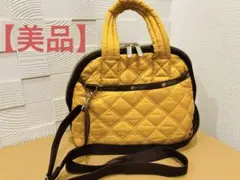 レスポートサック キルティング　ショルダーバッグ　レスポ　黄色　カラシ　トート