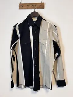 【古着】ラングラー ウエスタンシャツ ストライプ 古着 アメカジ ヴィンテージ