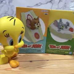 トムとジェリー トゥイティー　ソフビ3種セット