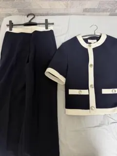 七里　新品ベスト　美品ネイビーショートパンツ2サイズ　3点セット 七里 新品ベスト 美品ネイビーショートパンツ2サイズ 3点セット - メルカリ