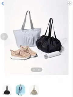 TOCCA SANA SAC ドローストリング トートバッグ　黒　14300円のサムネイル