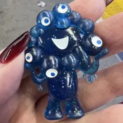 大阪関西万博 立体PVCキーホルダー グリッターブルー ※ミャクミャクのみ