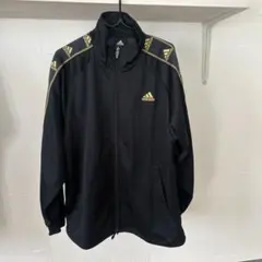 adidas ブラック ジップアップジャケット