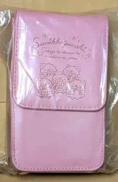 すみっコぐらし　きらきらな夜　スマホショルダーポーチ　ピンク　集合