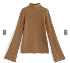 ＊くるみん様用【GRL】ハイネックフレアスリーブリブニットトップス