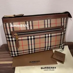 正規品新品　15万円　バーバリー　クラッチバッグ チェックのサムネイル