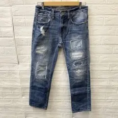 5015 美品 アメリカンイーグル ジーンズ クラッシュ加工 メンズ 28インチ