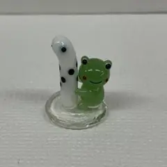 ガラス細工　チンアナゴ好きカエル