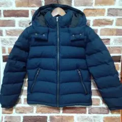 お値下げ‼️EDIFICE厚手ダウンジャケットネイビーサイズ46 Мサイズ相当