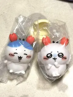 最終価格！ガチャ ちいかわソフビフィギュア3 モモンガとハチワレ2個セット