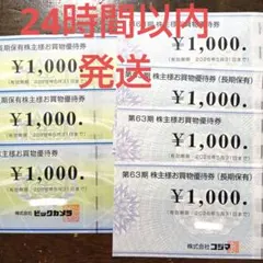 ビックカメラ・コジマ株主優待券 7000円分