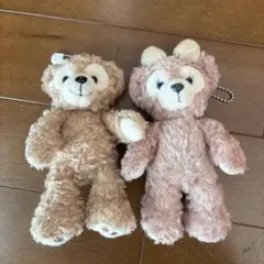 ダッフィー ぬいぐるみキーホルダー 2体セット