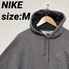 【US古着】ナイキ パーカー ワンポイントロゴ 刺繍ロゴ ラグラン プルオーバー