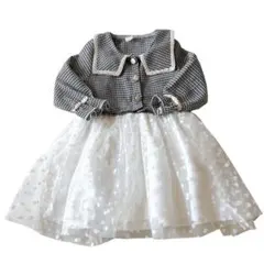 ワンピース　子ども　女の子　90 入園式　春　フォーマル　結婚式　パーティー