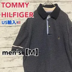 ●T291【US輸入】トミーヒルフィガー 半袖 ポロシャツ men's【M】