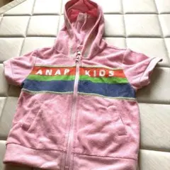 ANAP KIDS フード付き半袖パーカー サイズ90 ピンク