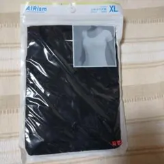 【新品】ユニクロ エアリズム UネックT ブラック XL