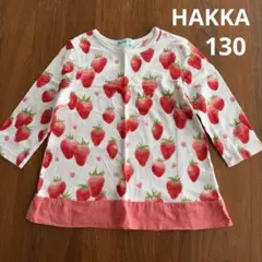 hakka kids ハッカキッズ　いちご柄 長袖カットソー　130cm