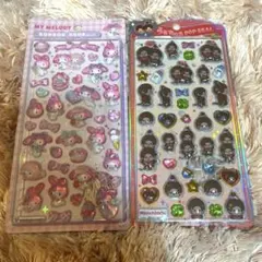 【正規品】サンリオ ボンボンドロップシール 第二弾 マイメロ　赤　モンチッチ