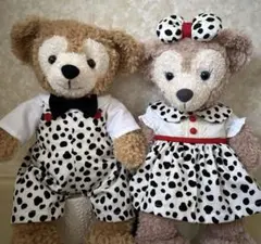 ダッフィー&シェリーメイハンドメイドダルメシアン柄コスチューム