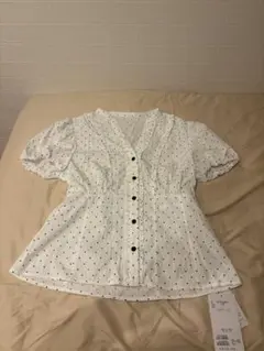 Searoomlynn cottonレースパフスリーブシャツ ほぼ未使用 - メルカリ