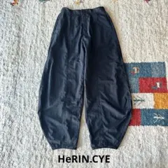 HeRIN.CYE Cocoon hem tafta pants ブラック