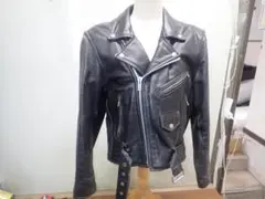 角石　KAKUISI　ブラック ダブルライダースジャケット Mサイズ