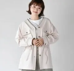 RETRO GIRL パイピングツイル 春 ジャケット ブルゾン Fのサムネイル
