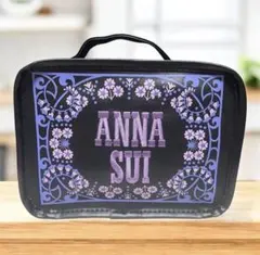 ANNA SUI アナスイ ポーチ ブラック パープル 花柄 刺繍