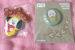 BT21 CHIMMY キーホルダー　缶バッジ
