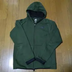 New Balance フルジップパーカー Mサイズ オリーブグリーン