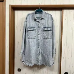 JEANASIS デニムオーバーサイズ長袖シャツ