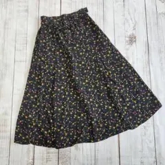 LEPSIM 花柄 ロングフレアスカート F